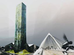 Render del edificio creado por el francés Gwenaël Massot, que ganó el concurso organizado por CoArq. ESPECIAL  /