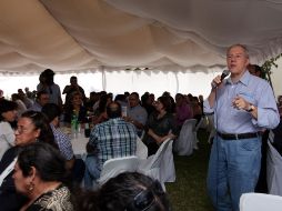 Pérez Peláez, celebró con familiares, amigos y militantes panistas su cumpleaños número 56.ESPECIAL  /