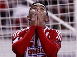 Marco Fabián lamenta lo que pudo ser el gol del empate para el Guadalajara. MEXSPORT  /