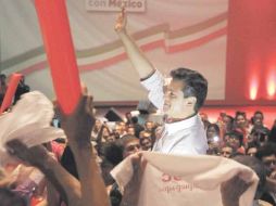 Enrique Peña Nieto, precandidato único del PRI a Los Pinos, estuvo ayer en Jalisco.  /