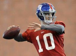 Eli Manning, mariscal de Gigantes. AP  /