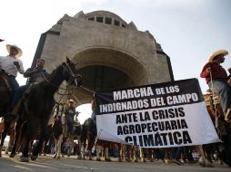 La caravana planea realizar manifestaciones y bloqueos en demanda de mayores recursos al campo. EL UNIVERSAL  /