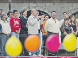 Alfaro refirió que de concretarse su candidatura al Gobierno de Jalisco, traería secuelas a sus contrincantes del PRI y PAN.  /