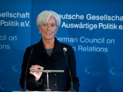 Christine Lagarde apuntó que se debe impulsar en Europa el crecimiento. AFP  /
