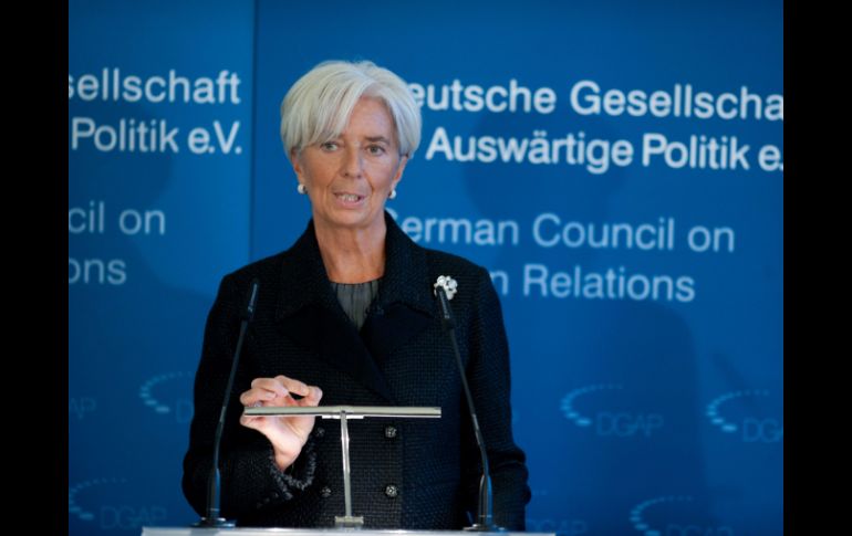 Christine Lagarde apuntó que se debe impulsar en Europa el crecimiento. AFP  /