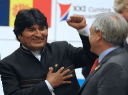 Morales tomó hoy juramento a su nuevo gabinete al comenzar su séptimo año en el poder.AFP  /