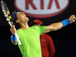 Cuatro juegos consecutivos le dieron a Nadal la tranquilidad necesaria para recuperar su agresividad. AFP  /