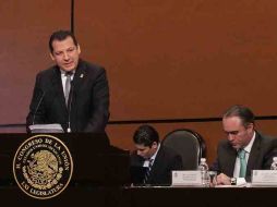 Raúl Plascencia presentó el Informe Anual de Actividades 2011 ante la Comisión Permanente del Congreso. EL UNIVERSAL  /