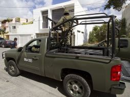 Los militares transitaban por calles del Municipio de Atotonilco el Alto. ARCHIVO  /