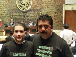 Enrique Aubry (izq) abandona la Comisión de Asuntos Electorales, Felipe de Jesús Hernández (der) permanecerá. ARCHIVO  /