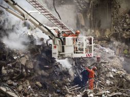 Los socorristas dijeron hoy que no hay más esperanzas de encontrar sobrevivientes. AP  /