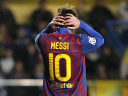 Lionel Messi no pudo anotar en la portería del Villarreal. REUTERS  /