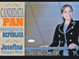 Vázquez Mota aseguró que los spots donde aparece como ''candidata'' del PAN a la Presidencia se debieron a un error. ESPECIAL  /