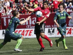 Santos Laguna hizo tropezar a los Xolos que no habían perdido con Antonio Mohamed de técnico. EFE  /