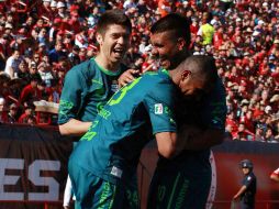 Los jugadores de Santos han llegado a la cima del torneo luego de cuatro fechas. MEXSPORT  /