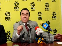 El presidente de PRD Jalisco, Roberto López González. ARCHIVO  /