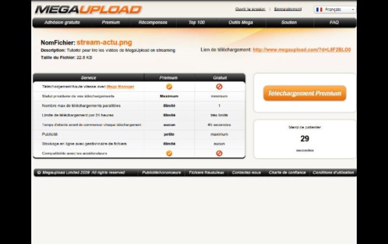 La información de al menos 50 millones de usuarios de Megaupload está en peligro. ESPECIAL  /