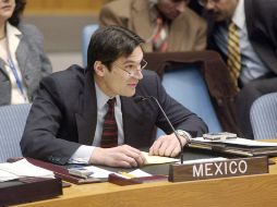 Carlos Pujalte, entonces representante permanente de México ante la ONU, en una foto de 2003. EFE  /