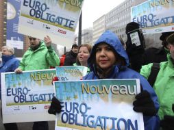 Trabajadores critican que se quiera salir de la crisis por medio de recortes en vez de crecimiento. EFE  /