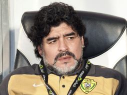 Maradona, desde el año pasado es técnico del Al Wasl de Dubai. AP  /
