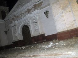 Daños en una iglesia después del terremoto en Inca, Perú. AFP  /