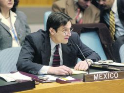 Carlos Pujalte, en una foto de noviembre de 2003 durante una sesión de la Organización de las Naciones Unidas. EFE  /