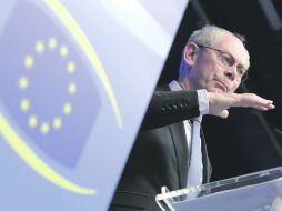 El presidente del Consejo Europeo, Herman Van Rompuy, dijo que los dirigentes esperan un acuerdo global para salvar a Grecia. AP  /