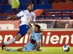 La sanción fue por considerar que el jugador argentino pretendió engañar al cuerpo de árbitros. AFP  /