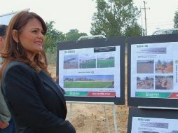 La regidora en funciones de presidenta municipal, Karla Torres Cervantes estuvo presente en la inauguración. ESPECIAL  /