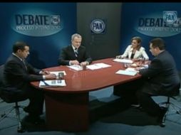 Los precandidatos presidenciales del PAN participan en el debate de esta noche. ESPECIAL  /