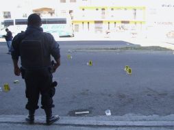 En el sitio se realizó el levantamiento de 25 casquillos de bala.  /