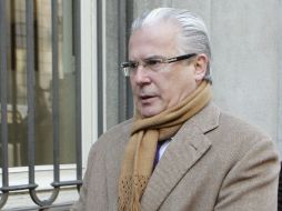 El juez Baltasar Garzón, a su llegada hoy al Tribunal Supremo. EFE  /