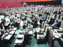 Aspecto de la sesión ordinaria de ayer en el recinto de San Lázaro. EL UNIVERSAL  /