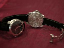 La línea de relojes de pulso 'Kukulkan' tiene tres modelos de distintos materiales y precios. REUTERS  /