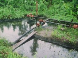 En la imagen, una de las zonas afectadas por las operaciones de la petrolera. EFE  /