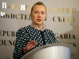 La secretaria de Estado consideró que la comunidad internacional tiene la tarea de detener el actual baño de sangre en Siria. REUTERS  /