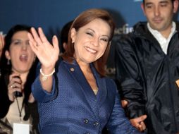 Josefina Vázquez Mota antes de la conferencia de prensa. EL UNIVERSAL  /