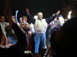 Fernando Guzmán celebra su victoria en la contienda electoral interna para elegir candidato a la gobernatura de Jalisco.  /