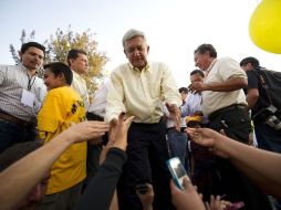 El precandidato presidencial de izquierda, Andrés Manuel López Obrador. ARCHIVO  /