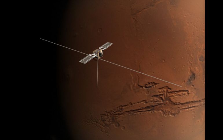 Los datos sobre la existencia de agua en el pasado de Marte, provienen del radar Marsis. ESPECIAL  /