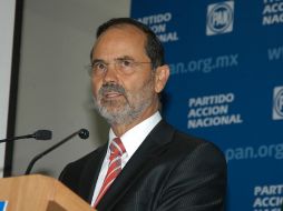 CON LA MIRA EN EL PRI.- Gustavo Madero afirma que el rival a vencer en julio es el priista Enrique Peña Nieto. EL UNIVERSAL  /