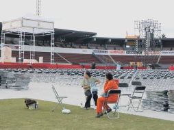 Así lució ayer el Estadio Tres de Marzo, escenario donde tomará posesión de la Arquidiócesis el cardenal Francisco Robles.  /