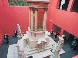 El ciprés que estuvo en la Catedral Metropolitana hace 20 años, ahora se exhibe en el Museo de Arte Sacro.  /