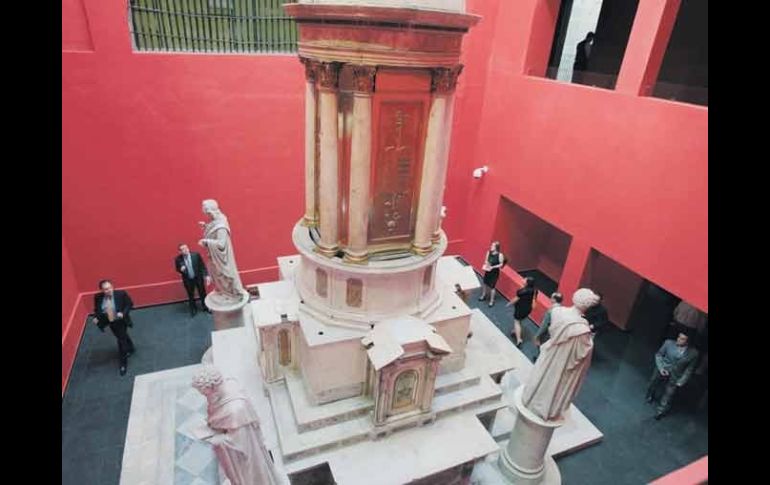 El ciprés que estuvo en la Catedral Metropolitana hace 20 años, ahora se exhibe en el Museo de Arte Sacro.  /