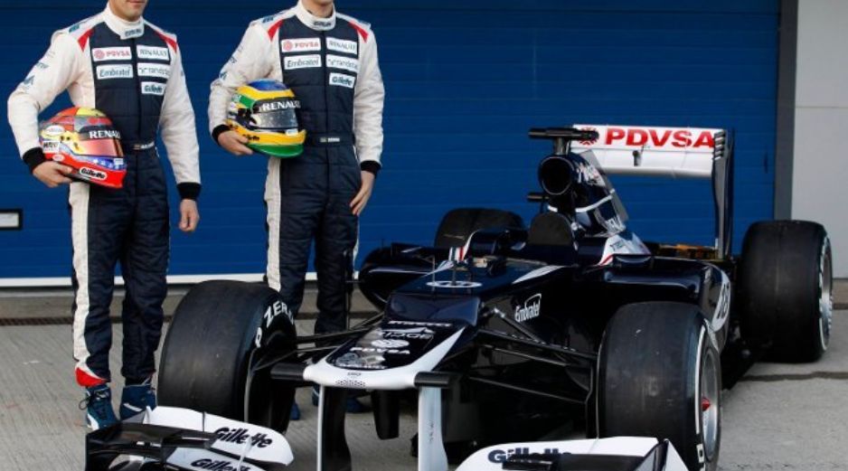 Maldonado (izquierda), 'feliz' de continuar con su equpipo, tiene 'fe' en las posibilidades del FW34 y el motor Renault. REUTERS  /