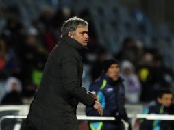 El conjunto madrileño se mantiene en el primer lugar de la Liga de España con siete unidados de ventaja sobre Barcelona. AFP  /