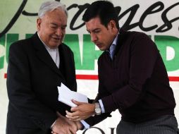 Tanto el cardenal Juan Sandoval; como el alcalde de Tlaquepaque, Miguel Castro, tuvieron hoy su última aparición pública en sus cargos.  /