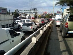 Sobre Avenida Patria la circulación es a vuelta de rueda.  /