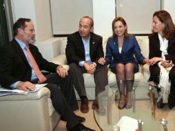 La canidata del PAN, Josefina Vázquez Mota se reunió hoy con el Presidente Felipe Calderón. EL UNIVERSAL  /