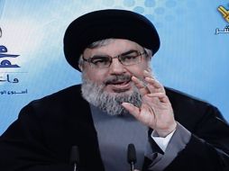 Hoy decidimos hablar, dijo el jefe del movimiento chiita libanés Hezbolá, Hasan Nasralá. EFE  /